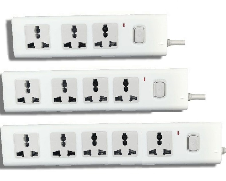 3/4/5 holes Universal Electrical Switch Socket Outlet with Cable